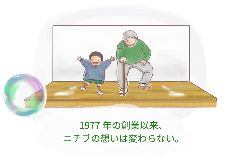 1977年の創業以来、ニチブの想いは変わらない。
